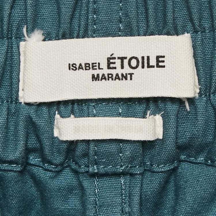 Pre Owned Isabel Marant Etoile Blue Cotton Nemes Elasticated Waist Pants XS