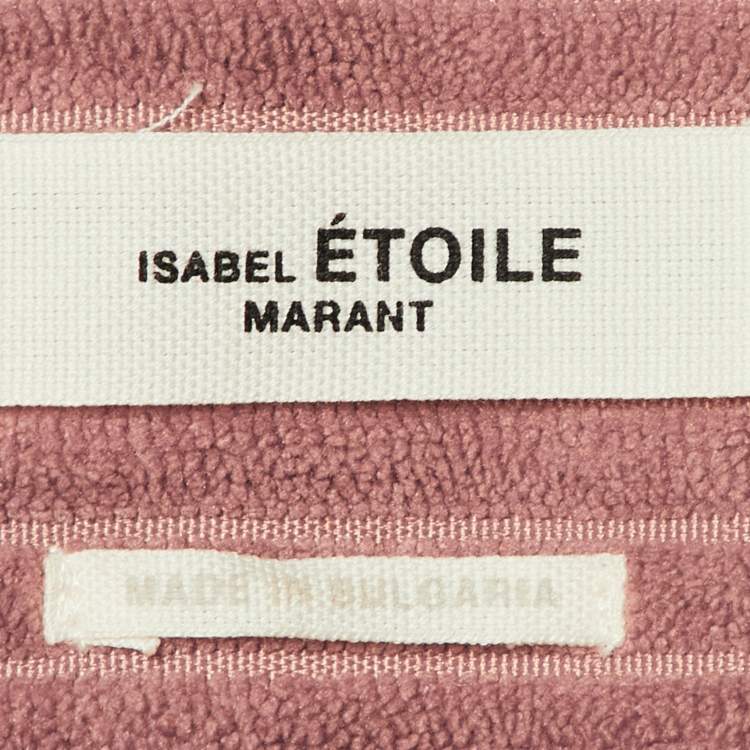 Pre Owned Isabel Marant Étoile Pink Corduroy Oversized Dexo Shirt S