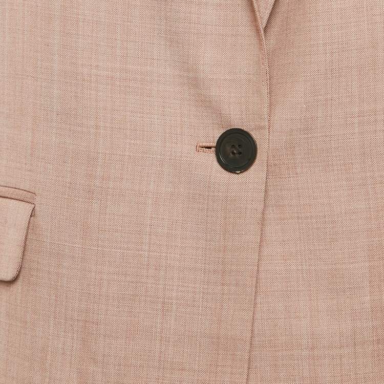 Pre Owned Isabel Marant Etoile Pink Wool Single Breasted Blazer M