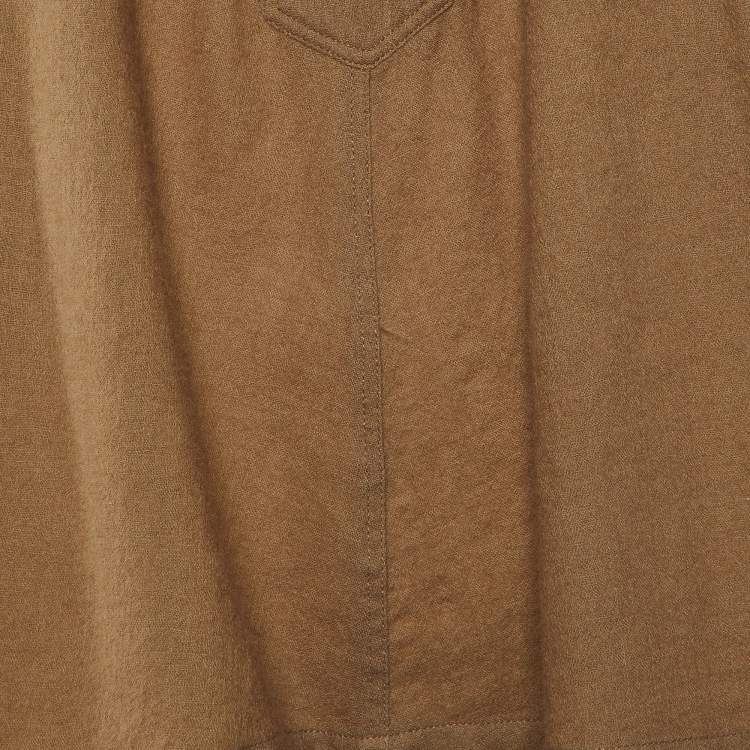 Pre Owned Isabel Marant Etoile Brown Wool Flared Blouse M