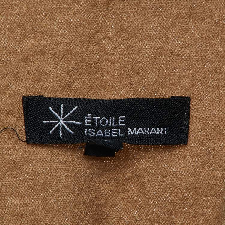 Pre Owned Isabel Marant Etoile Brown Wool Flared Blouse M