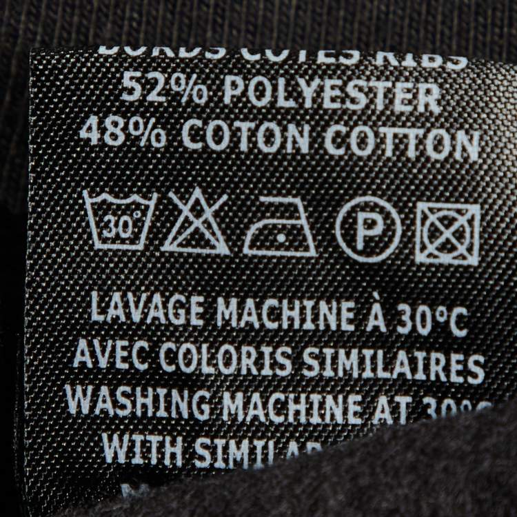 Pre Owned Isabel Marant Etoile Black Cotton Fleece Fujiyama Embroidered Sweatshirt M