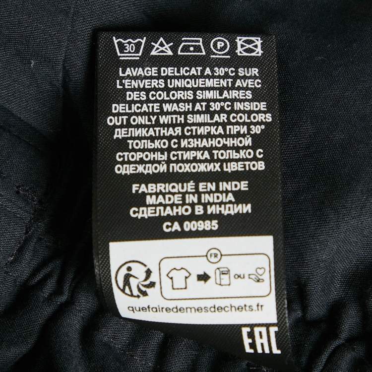 Pre Owned Isabel Marant Etoile Black Printed Cotton Galaor Top XL