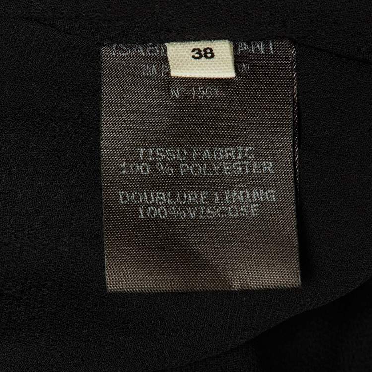 Pre Owned Isabel Marant Etoile Black Crepe Wrap Around Midi Dress S 