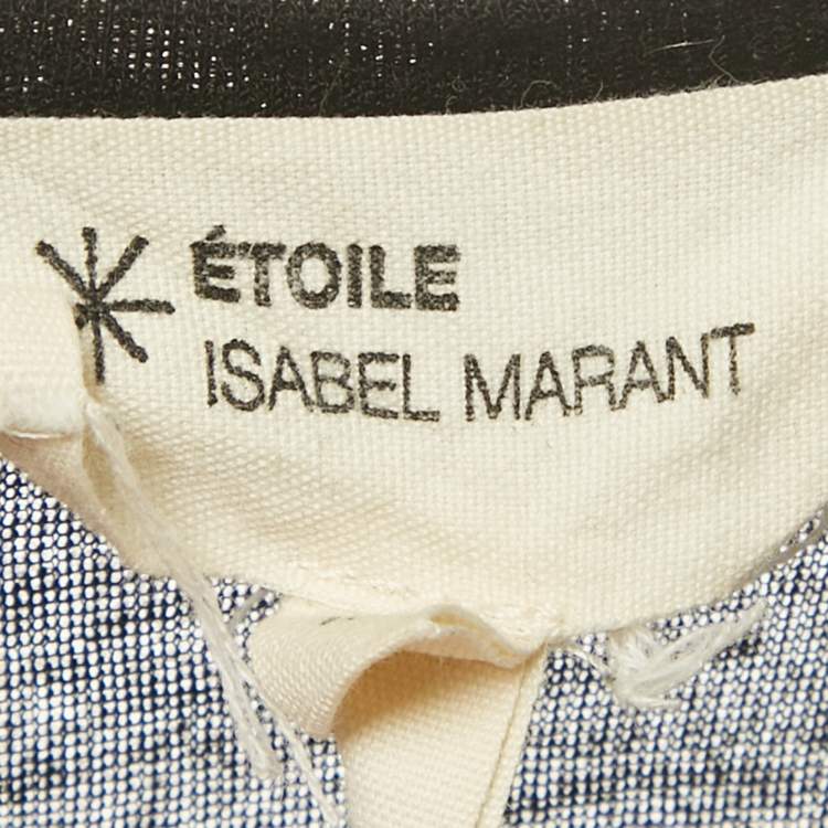 Pre Owned Isabel Marant Etoile Black Jersey Semi Sheer T-Shirt M