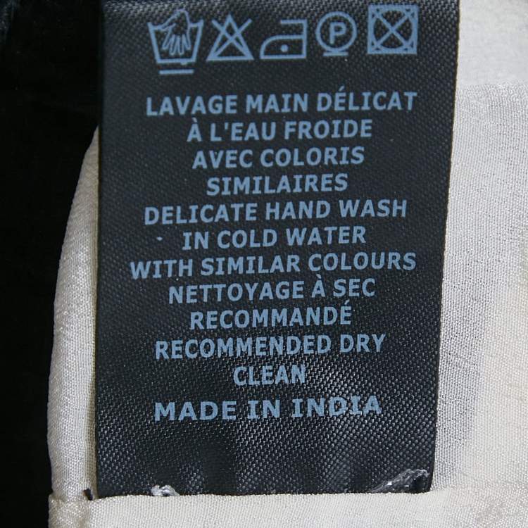 مملوكة مسبقًا Isabel Marant Etoile White Windowpane Silk Skirt S