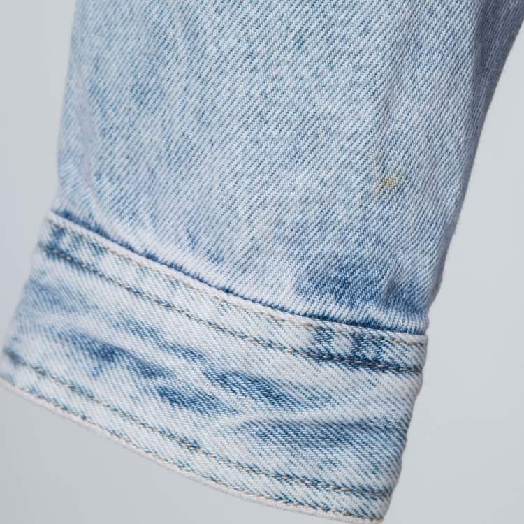 Pre Owned Isabel Marant Etoile Blue Denim Harmon Button Front Jacket S