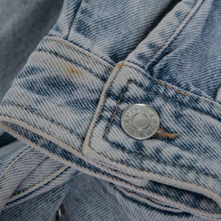 Pre Owned Isabel Marant Etoile Blue Denim Harmon Button Front Jacket S