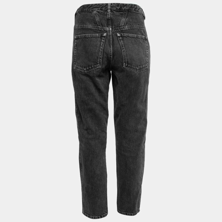 Isabel Marant Etoile Grey Distressed Denim Jeans M Waist 32
