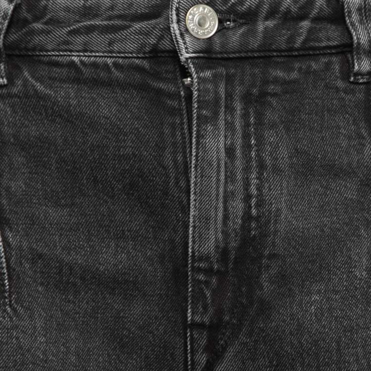 Pre Owned Isabel Marant Etoile Grey Distressed Denim Jeans M Waist 32"