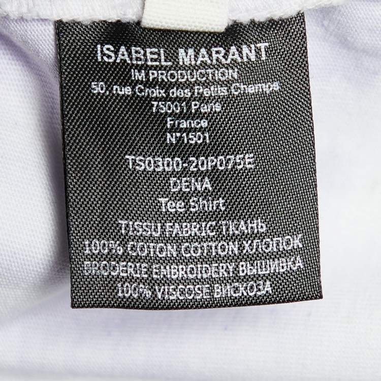Pre Owned Isabel Marant Etoile Jersey Tie & Dye Dena T-Shirt XS