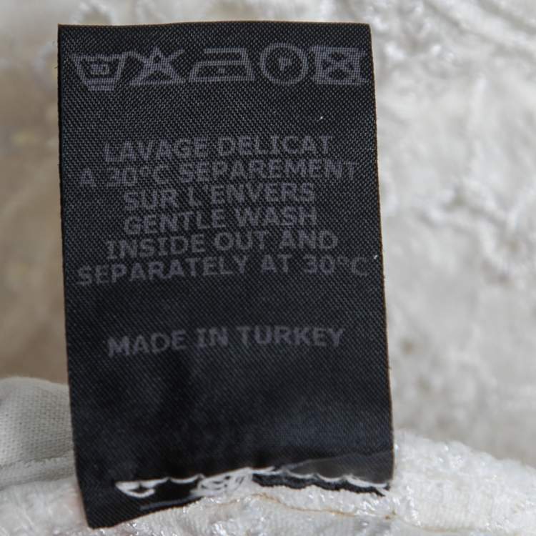 مملوكة مسبقًا Isabel Marant Etoile White Lace Embroidered Jeans M