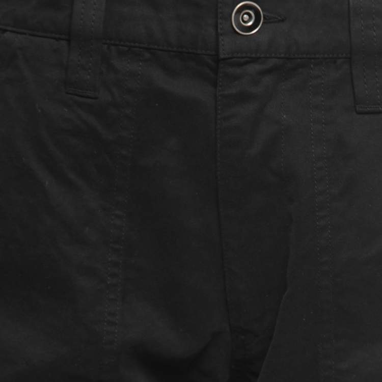 Pre Owned Isabel Marant Etoile Black Cotton Cropped Trousers S