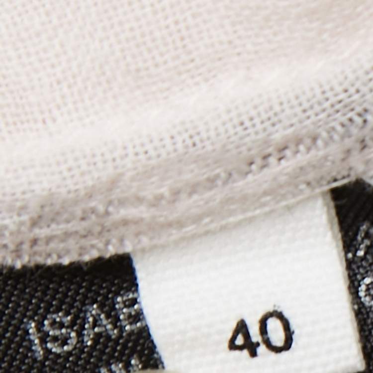 Pre Owned Isabel Marant Etoile Light Pink Lurex Striped Cotton Blouse M