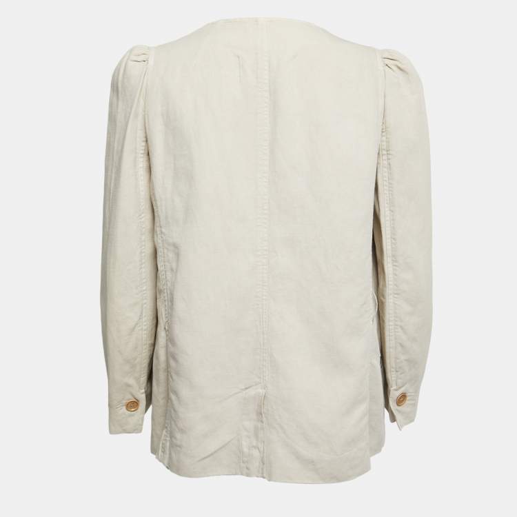 Pre Owned Isabel Marant Etoile Beige Cotton Button Front Jacket M 