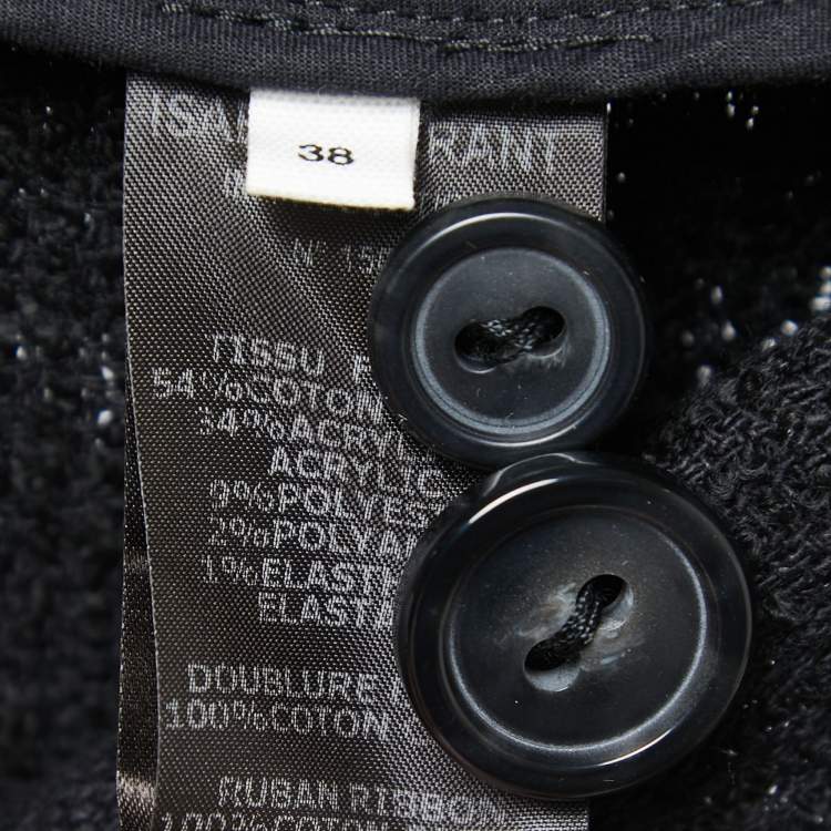 Pre Owned Isabel Marant Etoile Black Tweed Jacket M