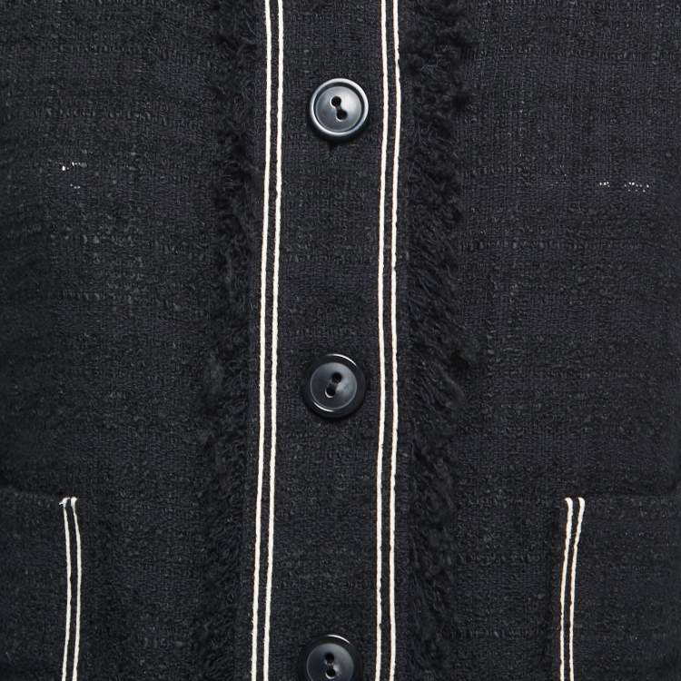 Pre Owned Isabel Marant Etoile Black Tweed Jacket M