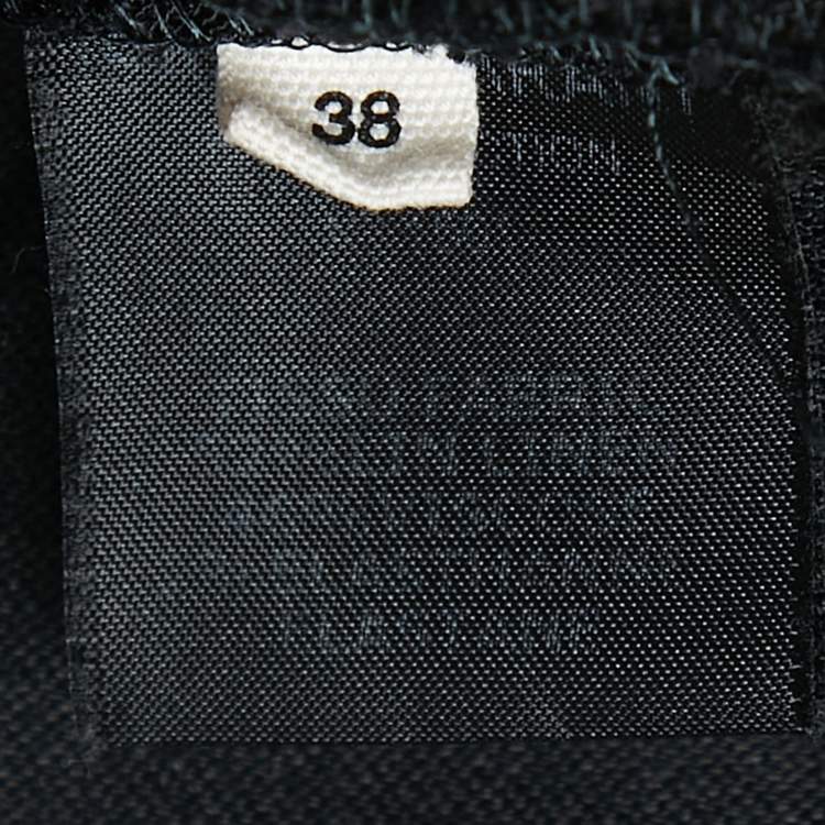 Pre Owned Isabel Marant Etoile Black Linen Blend Wrap On Mini Dress S