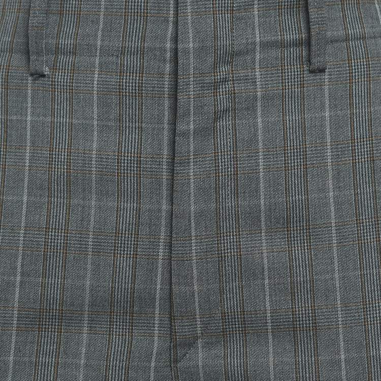 Pre Owned Isabel Marant Etoile Grey Plaid Wool Trousers S