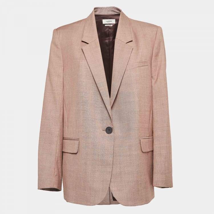 Isabel Marant Etoile Light Brown Wool Single Breasted Blazer