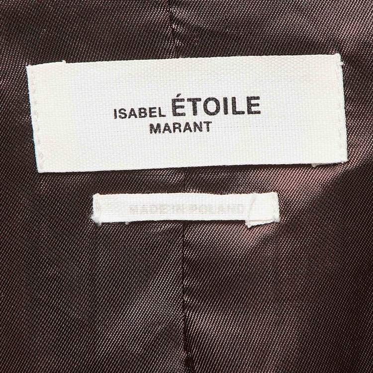 Pre Owned Isabel Marant Etoile Light Brown Wool Single Breasted Blazer M
