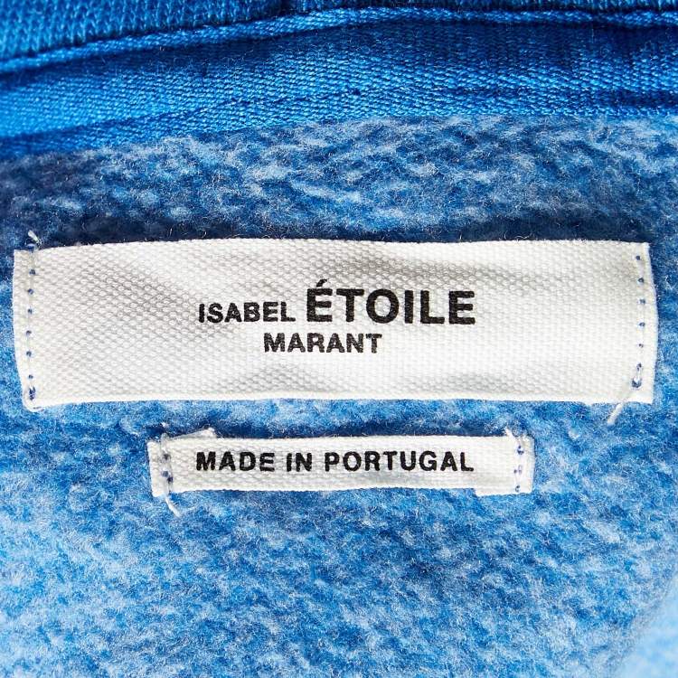 Pre Owned Isabel Marant Etoile Blue Knit Hoodie S
