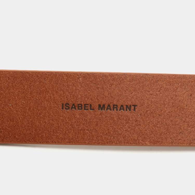 Pre Owned Isabel Marant Tan Leather Lecce Belt S