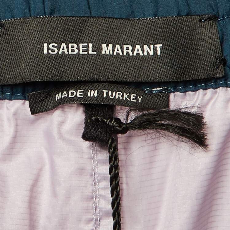 Pre Owned Isabel Marant Color Block Nylon Raruso Joggers XL