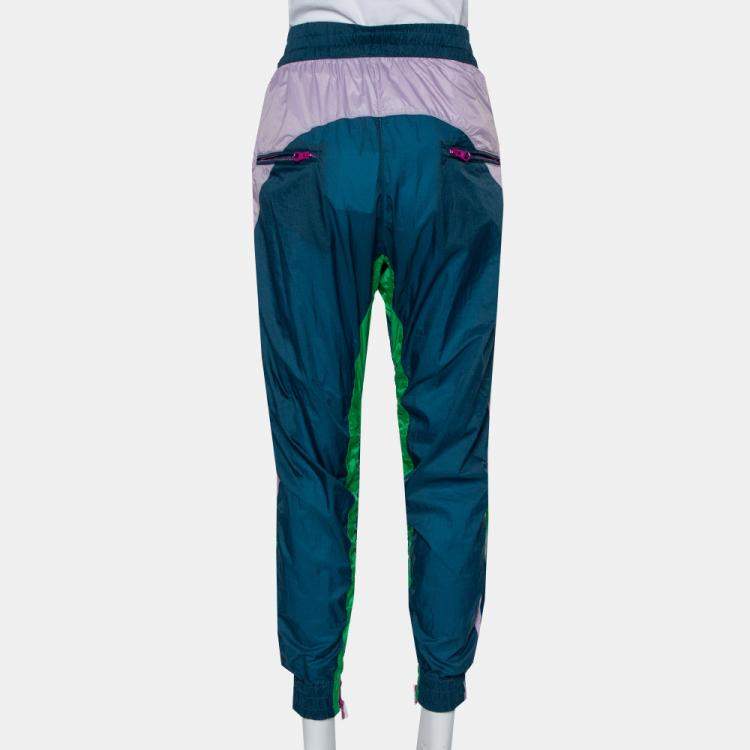 Pre Owned Isabel Marant Color Block Synthetic Raruso Joggers M