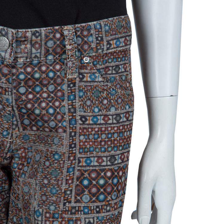 Pre Owned Isabel Marant Etoile Multicolor Printed Corduroy Pants M