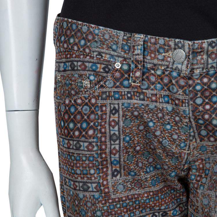 Pre Owned Isabel Marant Etoile Multicolor Printed Corduroy Pants M