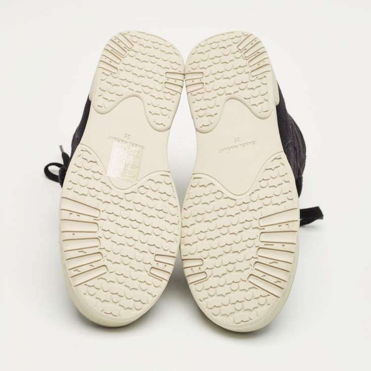 Pre Owned Isabel Marant Navy Blue Suede Alsee Sneakers Size 35