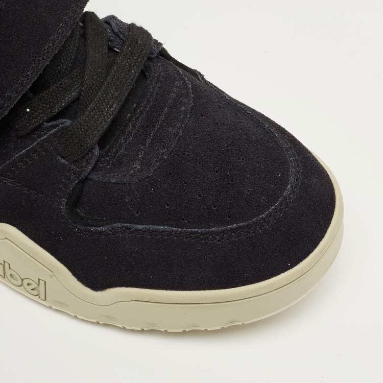 Pre Owned Isabel Marant Navy Blue Suede Alsee Sneakers Size 35