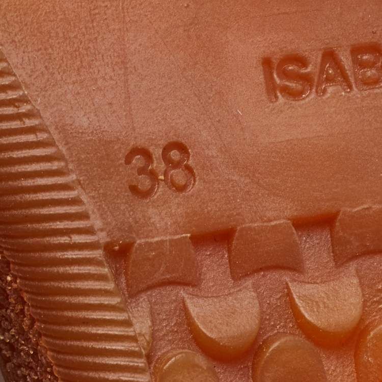 Pre Owned Isabel Marant Tricolor Perforated Leather and Suede Beth Sneakers Size 38