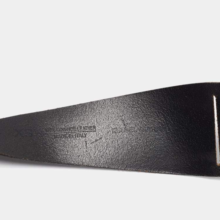 Pre Owned Isabel Marant Black Leather Waist Belt XS