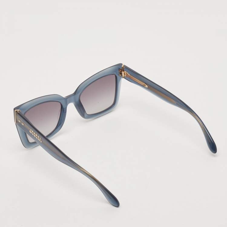 Pre Owned Isabel Marant Blue/Black Gradient M0103 Square Sunglasses