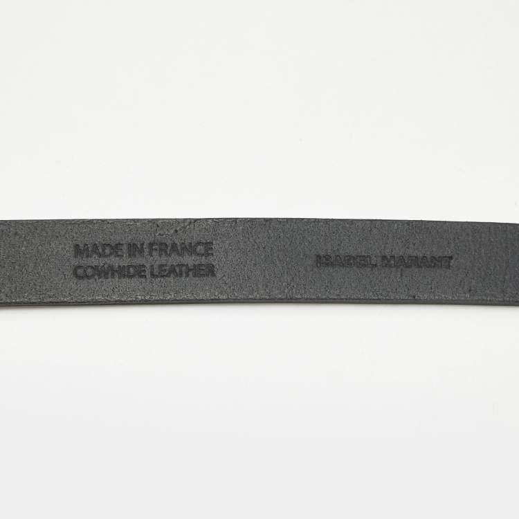 Pre Owned Isabel Marant Lonny Waist Belt Black Leather