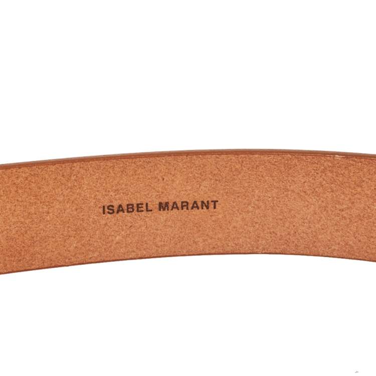 Pre Owned Isabel Marant Tan Leather Lecce Belt S