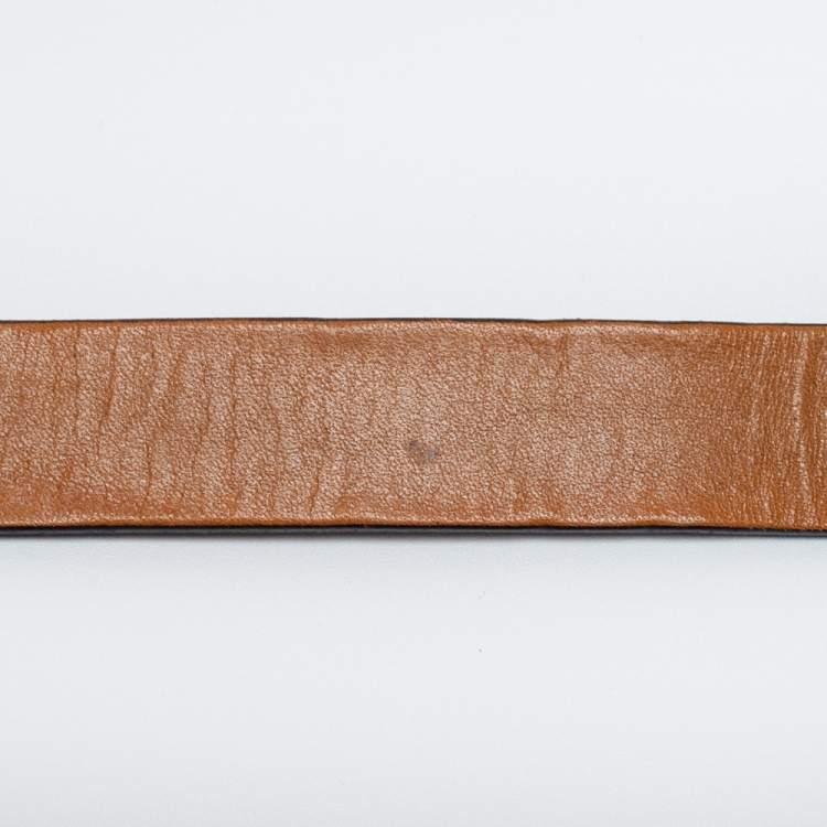 Pre Owned Isabel Marant Tan Leather Wide Double Wrap Belt M