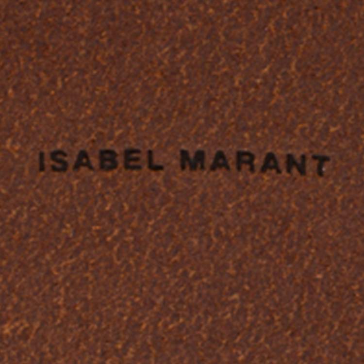 Pre Owned Isabel Marant Tan Leather Wide Double Wrap Belt M