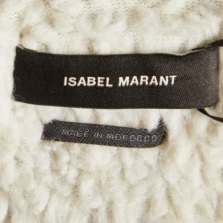 Pre Owned Isabel Marant Grey Nonstretch Denim Vlasta Utility Crop Jacket S