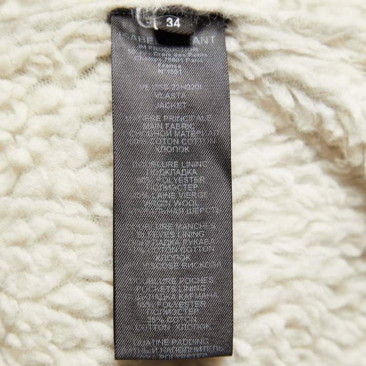 Pre Owned Isabel Marant Grey Nonstretch Denim Vlasta Utility Crop Jacket S