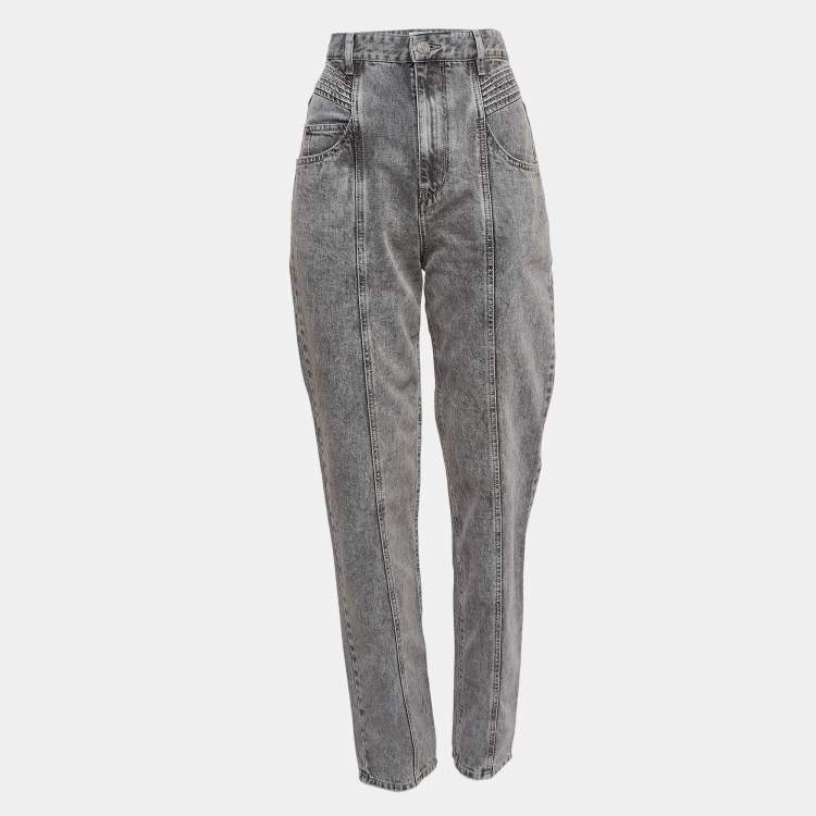 Pre Owned Isabel Marant Grey Denim Slim Fit Jeans M Waist 30"