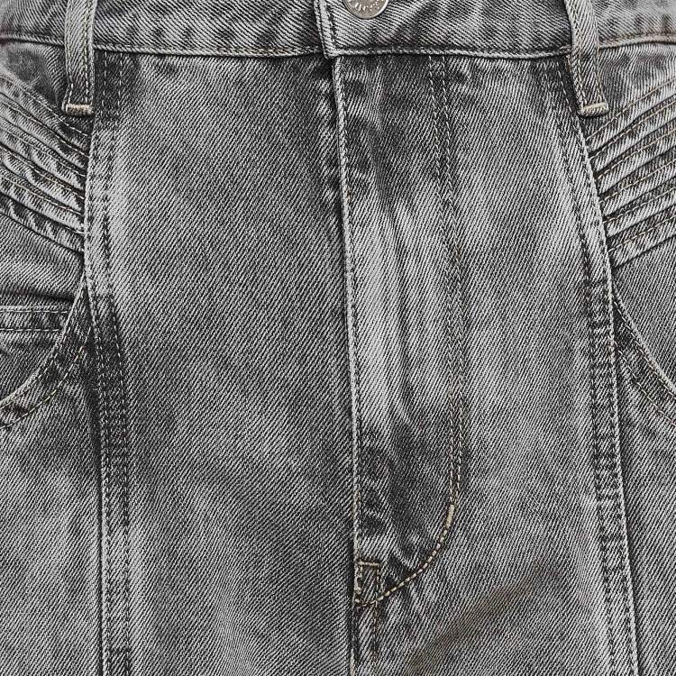 Pre Owned Isabel Marant Grey Denim Slim Fit Jeans M Waist 30"