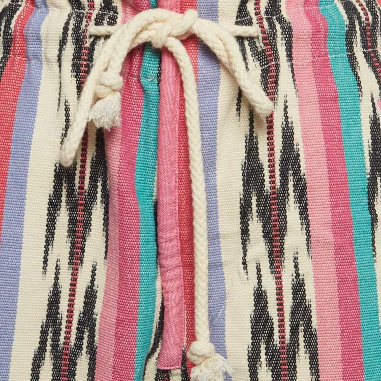 Pre Owned Isabel Marant Pink Inima Ikat Jacquard Shorts M