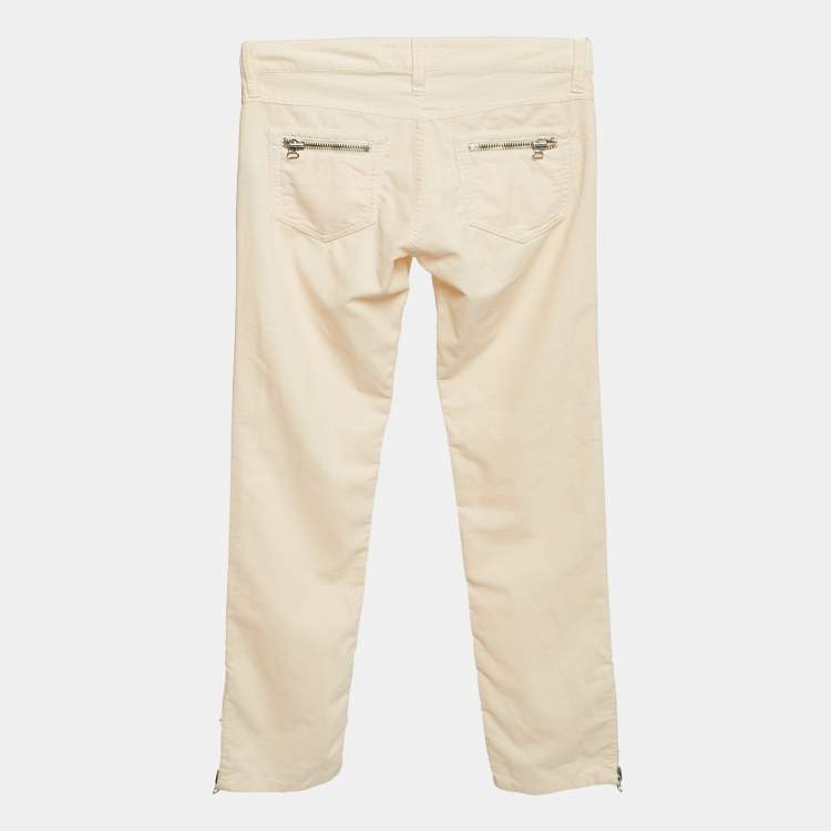 Pre Owned Isabel Marant Pink Corduroy Slim Fit Pants M