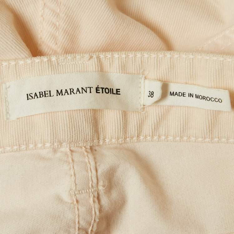 Pre Owned Isabel Marant Pink Corduroy Slim Fit Pants M