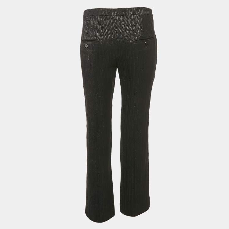Pre Owned Isabel Marant Black Lurex Trousers M