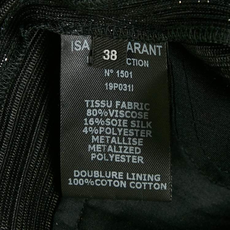 Pre Owned Isabel Marant Black Lurex Trousers M