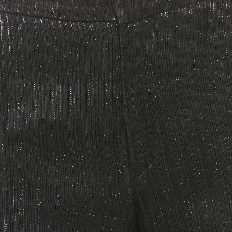 Pre Owned Isabel Marant Black Lurex Trousers M